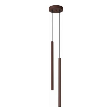 Lustr na lanku PASTELO 2xG9/8W/230V hnědá