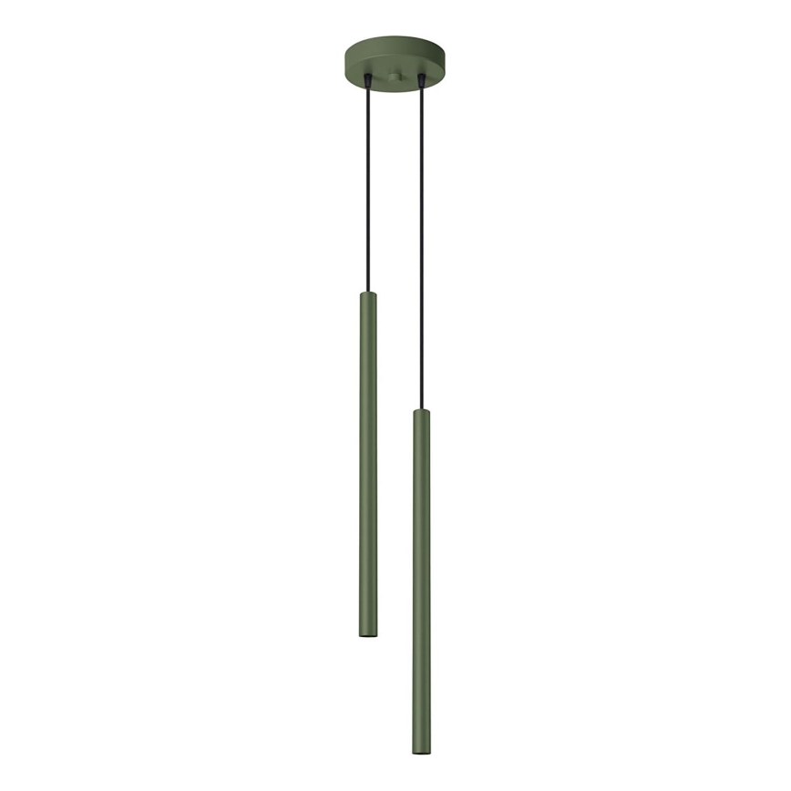 Lustr na lanku PASTELO 2xG9/8W/230V zelená