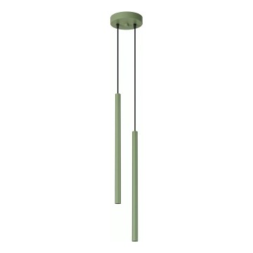 Lustr na lanku PASTELO 2xG9/8W/230V zelená