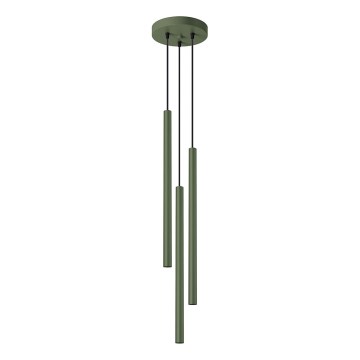 Lustr na lanku PASTELO 3xG9/8W/230V zelená