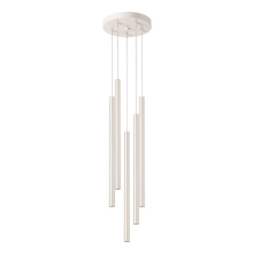 Lustr na lanku PASTELO 5xG9/8W/230V krémová