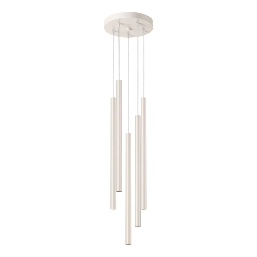 Lustr na lanku PASTELO 5xG9/8W/230V krémová
