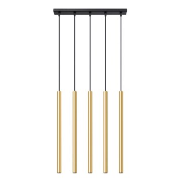 Lustr na lanku PASTELO 5xG9/8W/230V zlatá