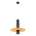Lustr na lanku PELTA 1xGU10/10W/230V černá/žlutá