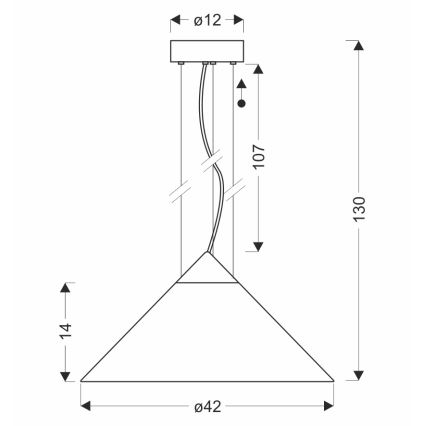 Lustr na lanku PRESTO 1xGX53/10W/230V pr. 42 cm zlatá/kouřová béžová