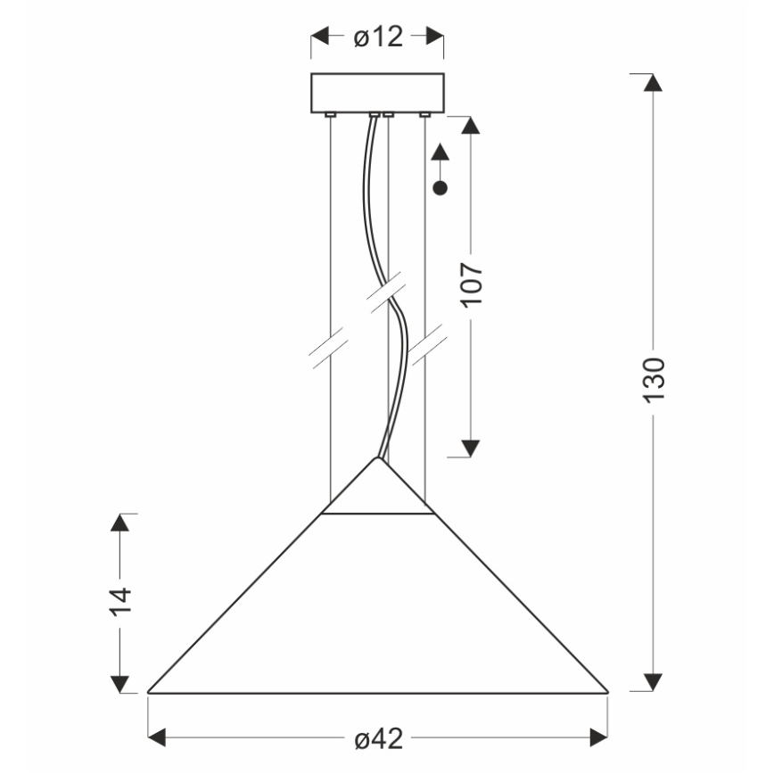 Lustr na lanku PRESTO 1xGX53/10W/230V pr. 42 cm zlatá/kouřová béžová