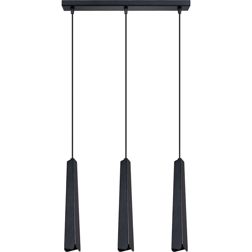 Lustr na lanku PRYSM 3xG9/8W/230V černá