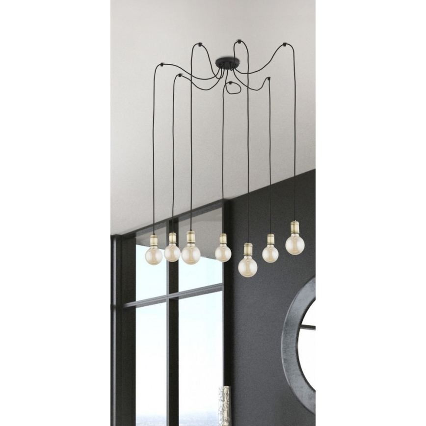 Lustr na lanku QUALLE 5xE27/60W/230V pavouk