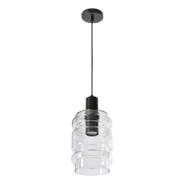 Lustr na lanku RADON 1xE27/40W/230V čirá