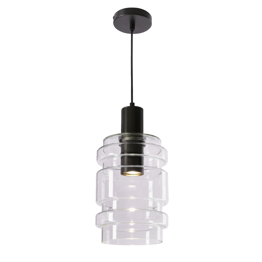 Lustr na lanku RADON 1xE27/40W/230V čirá