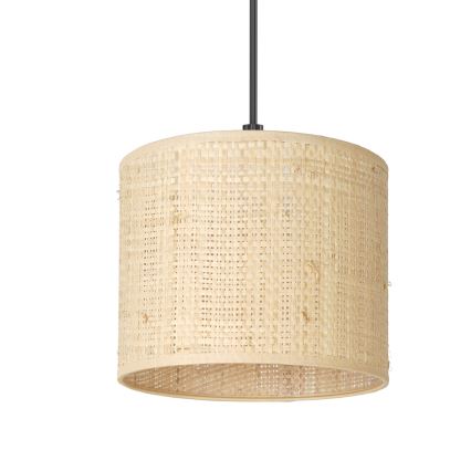 Lustr na lanku RATTAN 1xE27/60W/230V pr. 18 cm ratan
