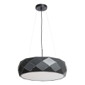 Lustr na lanku REUS 3xE27/40W/230V pr. 47 cm černá