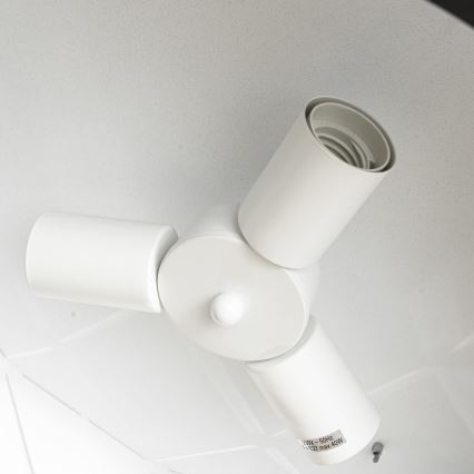 Lustr na lanku REUS 3xE27/40W/230V pr. 47 cm černá