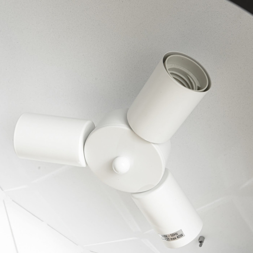 Lustr na lanku REUS 3xE27/40W/230V pr. 47 cm černá