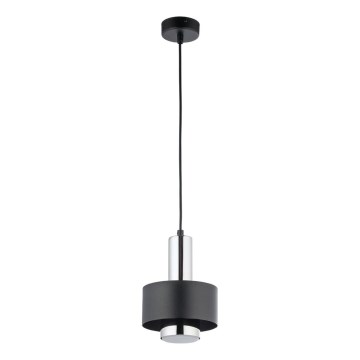 Lustr na lanku RIF LUX 1xGX53/12W/230V pr. 15 cm černá/lesklý chrom