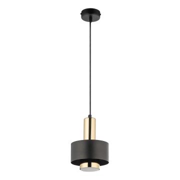Lustr na lanku RIF LUX 1xGX53/12W/230V pr. 15 cm černá/zlatá