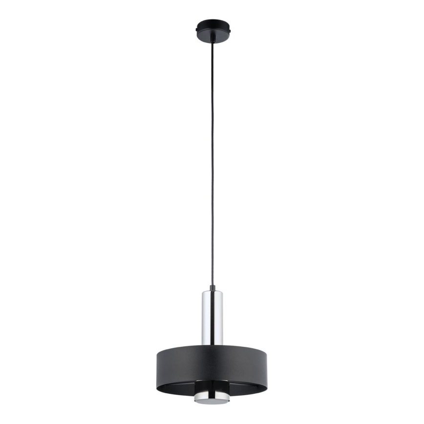 Lustr na lanku RIF LUX 1xGX53/12W/230V pr. 25 cm černá/lesklý chrom