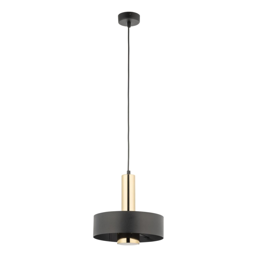 Lustr na lanku RIF LUX 1xGX53/12W/230V pr. 25 cm černá/zlatá