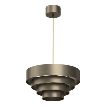 Lustr na lanku RINGS 1xE27/15W/230V mosaz