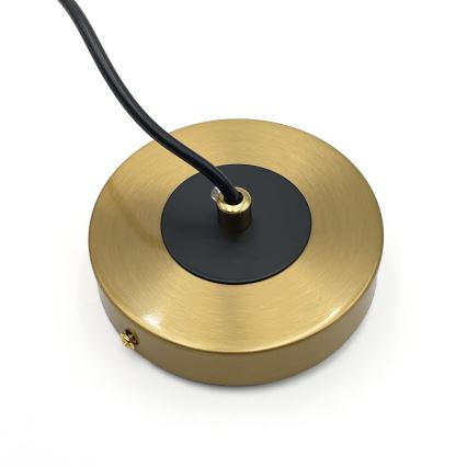 Lustr na lanku ROLLO 3xE14/5W/230V zlatá/kouřová béžová