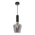 Lustr na lanku ROMA BLACK 1xE27/60W/230V