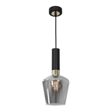 Lustr na lanku ROMA BLACK 1xE27/60W/230V