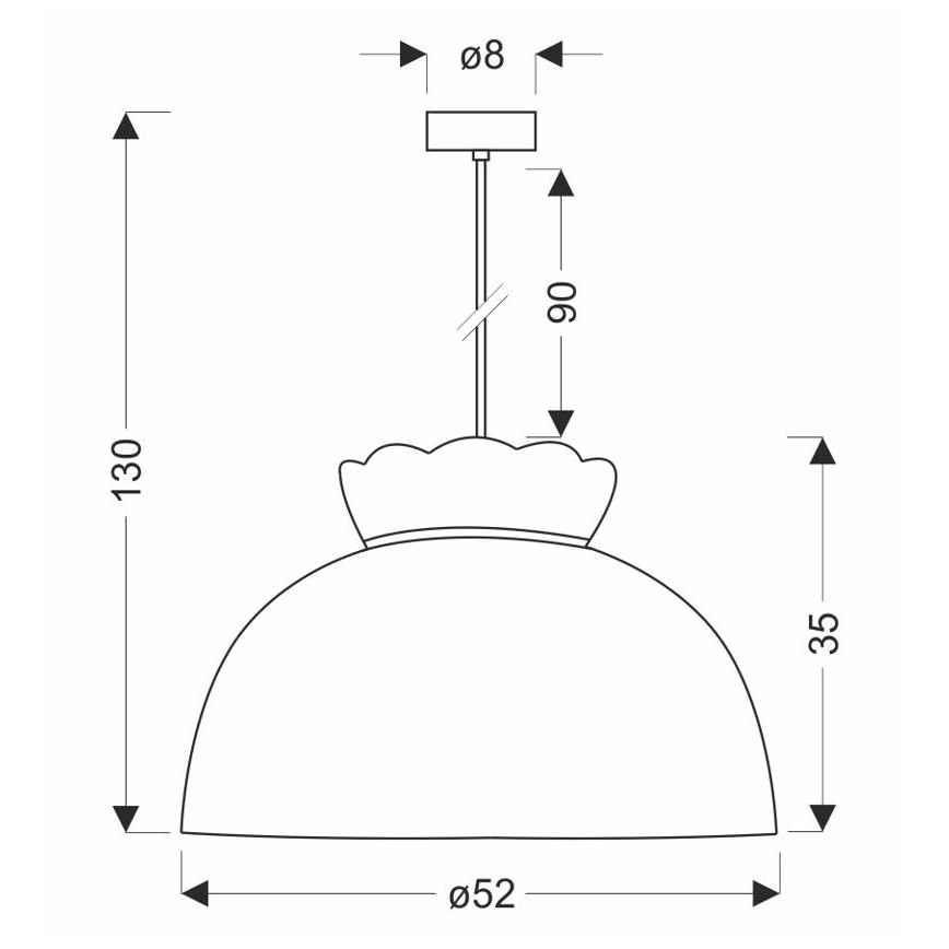 Lustr na lanku ROSSINI 1xE27/40W/230V