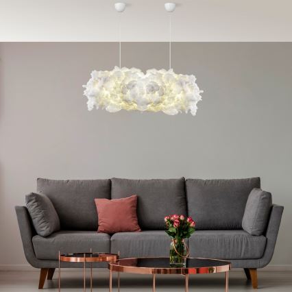 Lustr na lanku SERENE 2xE27/40W/230V bílá