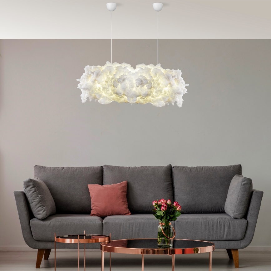 Lustr na lanku SERENE 2xE27/40W/230V bílá