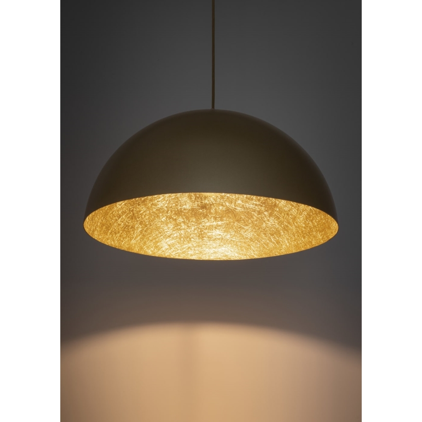 Lustr na lanku SFERA 1xE27/60W/230V pr. 70 cm zlatá