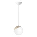 Lustr na lanku SFERA WOOD 1xE14/40W/230V