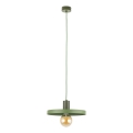 Lustr na lanku SILA 1xE27/15W/230V pr. 30 cm zelená