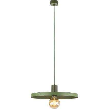 Lustr na lanku SILA 1xE27/15W/230V pr. 40 cm zelená