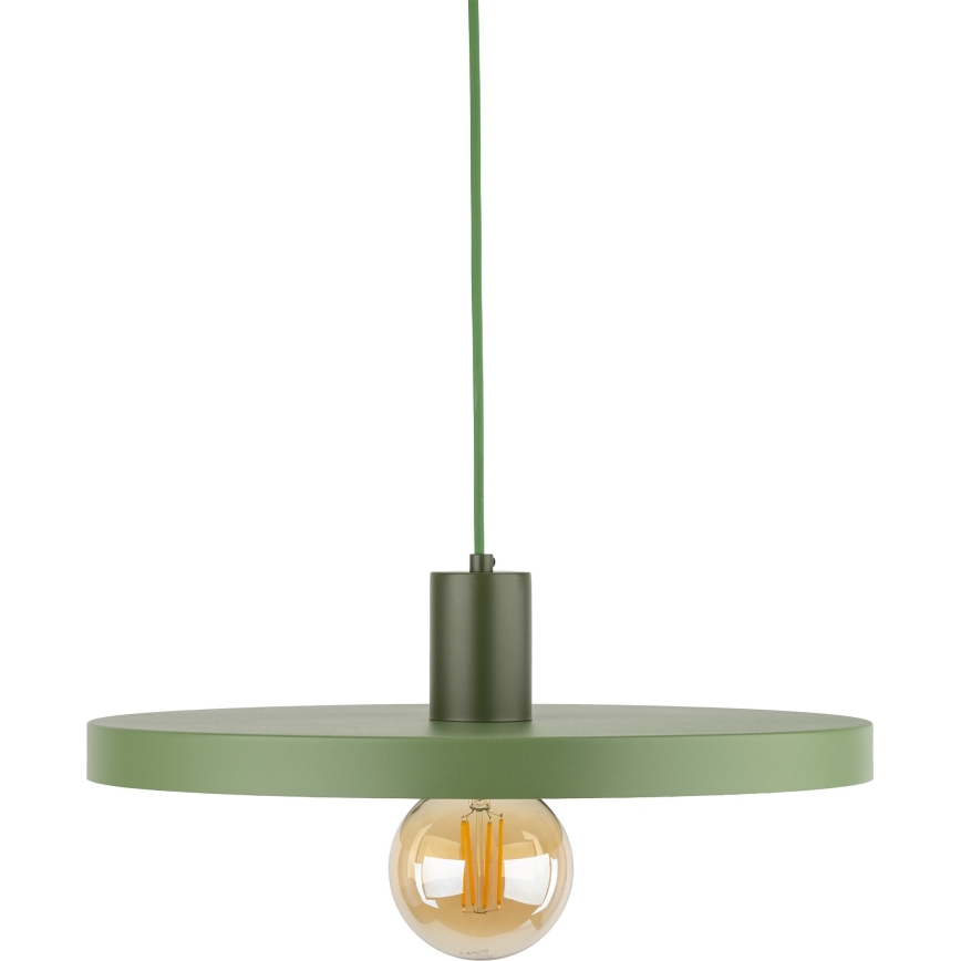 Lustr na lanku SILA 1xE27/15W/230V pr. 40 cm zelená