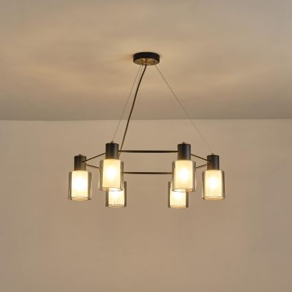 Lustr na lanku SILENCE 6xE14/15W/230V