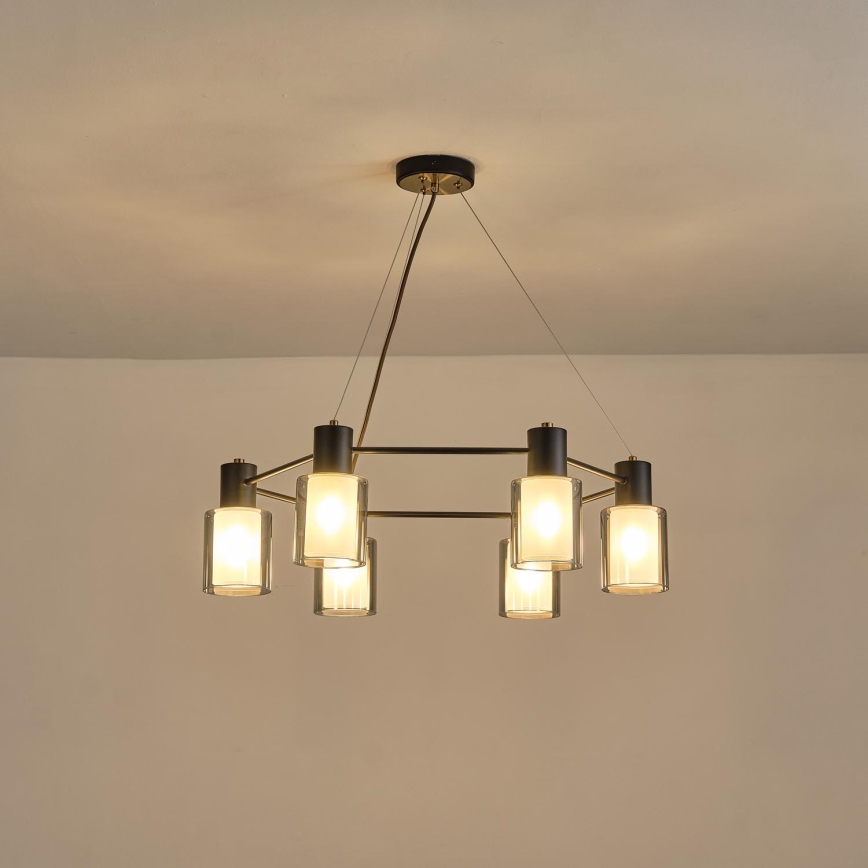 Lustr na lanku SILENCE 6xE14/15W/230V