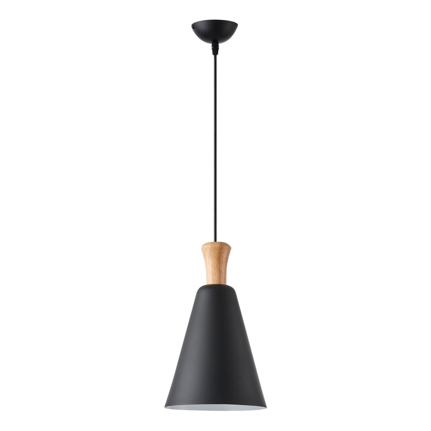 Lustr na lanku SIMPLO 1xE27/15W/230V černá pr. 20 cm
