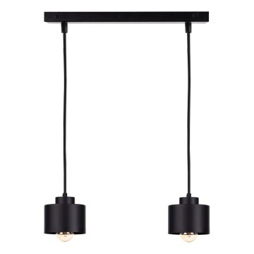 Lustr na lanku SIMPLY BLACK 2xE27/60W/230V