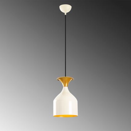 Lustr na lanku SIVANI 1xE27/40W/230V bílá/měděná