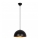 Lustr na lanku SIVANI 1xE27/40W/230V pr. 30 cm černá/měděná