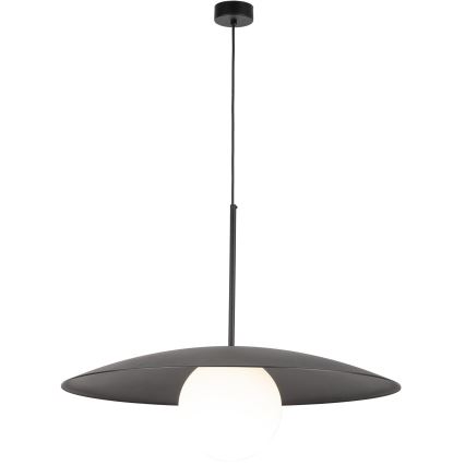 Lustr na lanku SLATE 1xE27/15W/230V pr. 65 cm černá