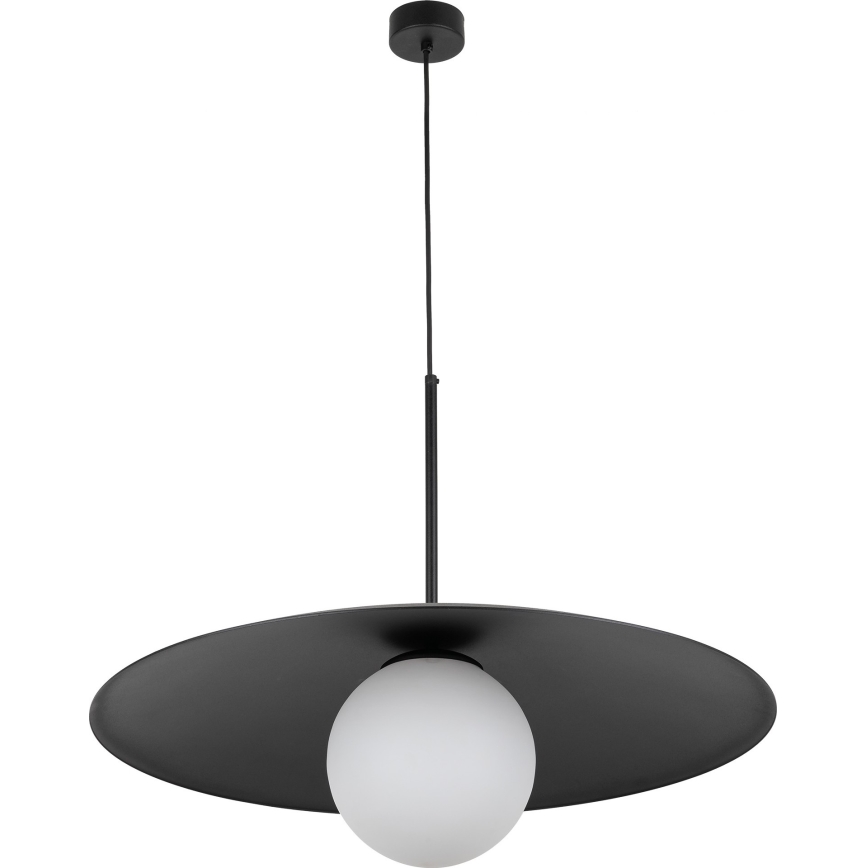 Lustr na lanku SLATE 1xE27/15W/230V pr. 65 cm černá