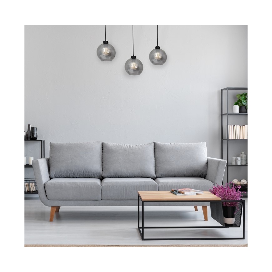 Lustr na lanku SOFIA 3xE27/60W/230V černá