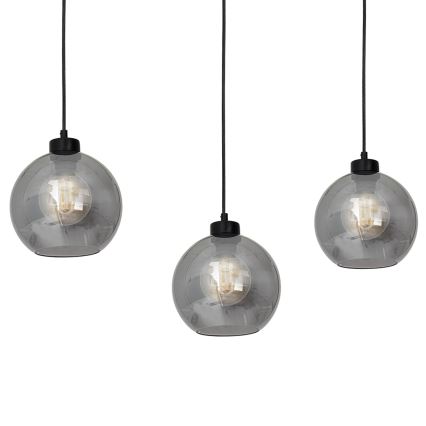 Lustr na lanku SOFIA 3xE27/60W/230V černá