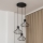 Lustr na lanku SOLANO 3xE27/15W/230V černá/lesklý chrom
