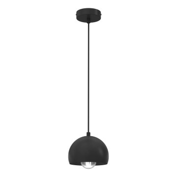 Lustr na lanku SOOL 1xE27/15W/230V pr. 15 cm černá