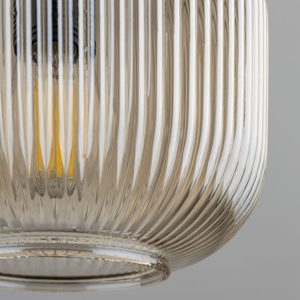 Lustr na lanku SOPHIA 1xE14/10W/230V černá/zelená/kouřová béžová