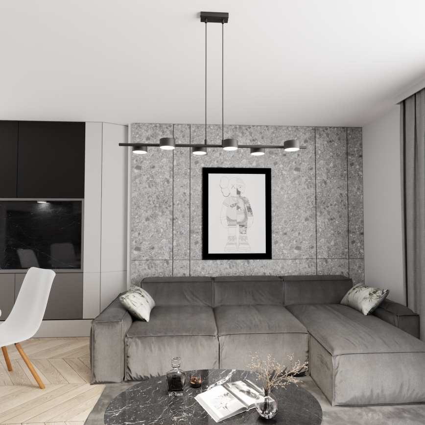 Lustr na lanku SORA 6xGX53/12W/230V černá