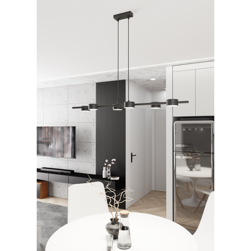 Lustr na lanku SORA 6xGX53/12W/230V černá