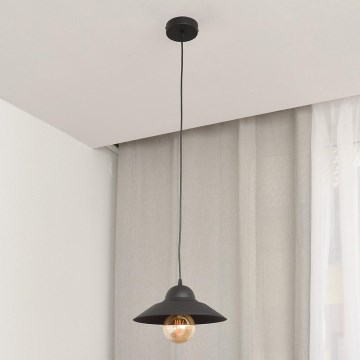 Lustr na lanku SORAPIS 1xE27/15W/230V černá